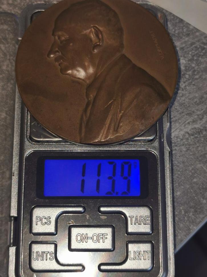 Medal  Belgium ,1942, Henri Genucci, 65 MM,114gram, Postzegels en Munten, Penningen en Medailles, Brons, Ophalen of Verzenden