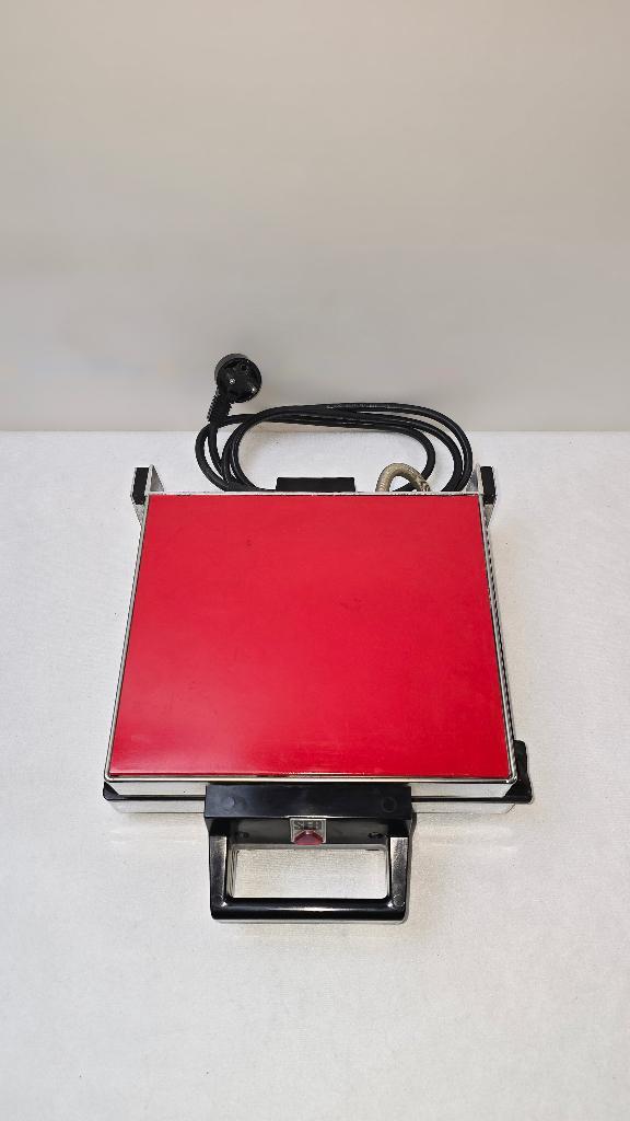 GRIL MINUTE - SEB - rouge vintage - série D1, Electroménager, Grils de contact, Comme neuf, Enlèvement ou Envoi