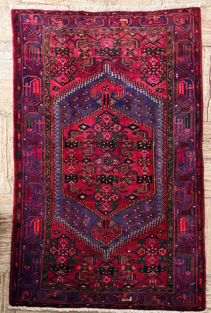 Oosters Tapijt - Hamadan Iran 1995 - 220 cm - 138 cm, Huis en Inrichting, Stoffering | Tapijten en Vloerkleden, Zo goed als nieuw