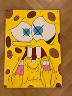 Tableau Bob l’éponge collaboration avec Kaws grand, Enlèvement