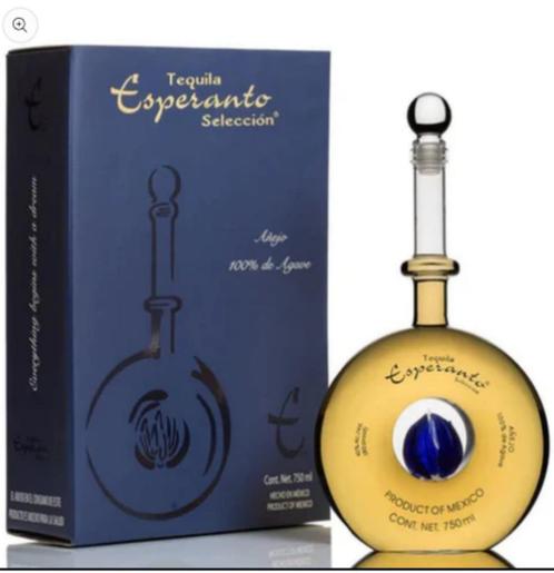 Tequila Esperanto Seleccion Extra Anejo – 100 % Algave.Bleu, Collections, Vins, Neuf, Autres types, Amérique du Nord