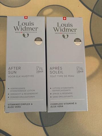 2 nieuwe after sun Louis widmer zonder parfum  beschikbaar voor biedingen