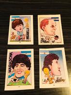 4 karikatuur Legends CocaCola Italia 90 Argentinië Maradona, Verzamelen, Verzenden, Zo goed als nieuw, Sport