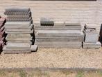 Te koop lot boordstenen (grijs), Tuin en Terras, Ophalen, Gebruikt, 25 tot 50 cm, Beton