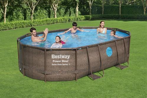 Bestway zwembad Steel Swim Vista, Tuin en Terras, Zwembaden, Nieuw, Opzetzwembad, 80 tot 120 cm, 400 cm of meer, 300 cm of meer