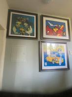 4x herman brood zeefdruk op papier inclusief omlijsting, Antiek en Kunst, Ophalen