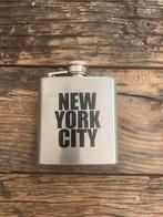Borstfles New York City stainless steel 2.5 oz heupfles, Ophalen of Verzenden, Zo goed als nieuw