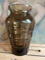 Grand vase antique belge verre fumé Doyen, Antiquités & Art, Enlèvement ou Envoi