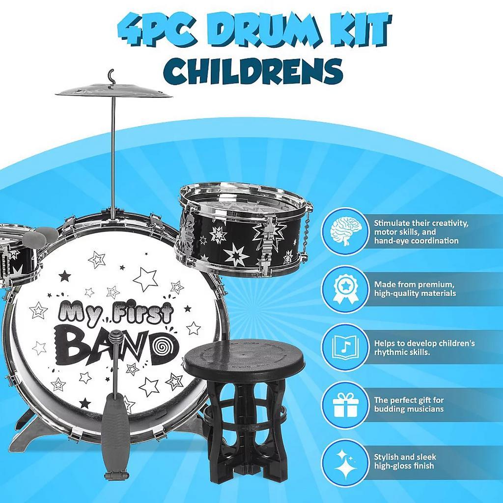 ② Child de batterie enfants, grosse caisse, garçons et filles — Batteries &  Percussions — 2ememain