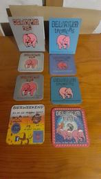 10 bierviltjes 3 tafel houders en 1 rose olifant van deliriu, Verzamelen, Ophalen of Verzenden, Zo goed als nieuw