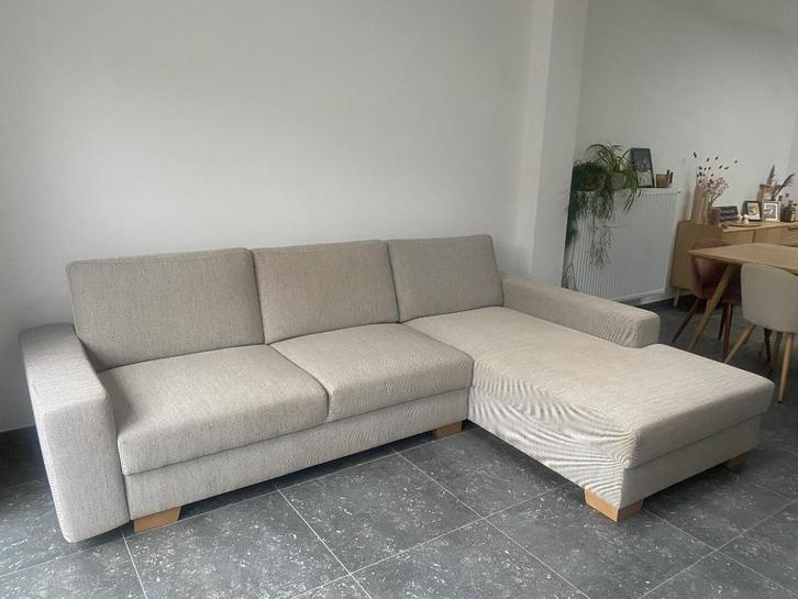 Te koop: zetel, Huis en Inrichting, Zetels | Zetels, Zo goed als nieuw, Hoekbank, Vierpersoons of meer, 250 tot 300 cm, 150 cm of meer