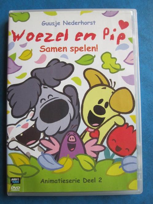 Woezel en Pip - Samen spelen!, Cd's en Dvd's, Dvd's | Tekenfilms en Animatie, Zo goed als nieuw, Europees, Tekenfilm, Alle leeftijden