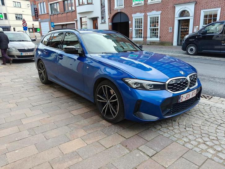 BMW M340i LCI utilitaire léger, Autos, BMW, Particulier, Attache-remorque, Bleu, Bleu, Alcantara, Enlèvement ou Envoi