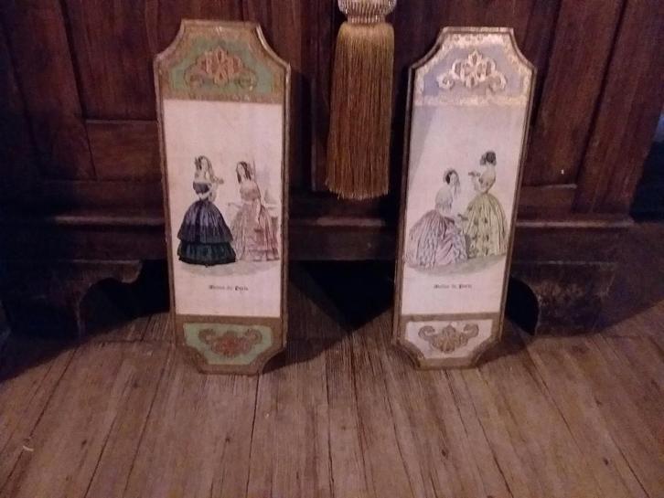 Gravures de mode anciennes sur bois, Antiquités & Art, Antiquités | Objets religieux, Enlèvement ou Envoi