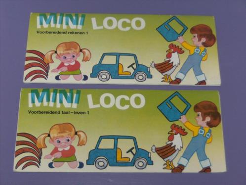 2 Vintage mini loco boekjes., Kinderen en Baby's, Speelgoed | Educatief en Creatief, Gebruikt, Taal en Lezen, Rekenen, Ophalen of Verzenden