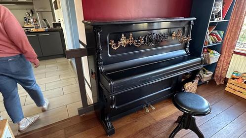 VERLAAGDE PRIJS Buffetpiano te koop, Muziek en Instrumenten, Piano's, Gebruikt, Piano, Zwart, Hoogglans, Ophalen