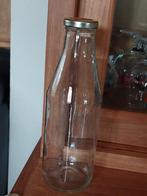 6 GLAZEN FLESSEN MET SCHROEFDEKSEL, Verzamelen, Ophalen, Zo goed als nieuw, Overige typen