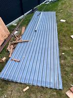 Metalen gegalvaniseerde golfplaten, Doe-het-zelf en Bouw, Dakpannen en Dakbedekking, Ophalen, Golfplaat, Metaal, Gebruikt