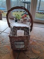 Kleine rieten mand, Bruin, Ophalen of Verzenden, Zo goed als nieuw, Kaars
