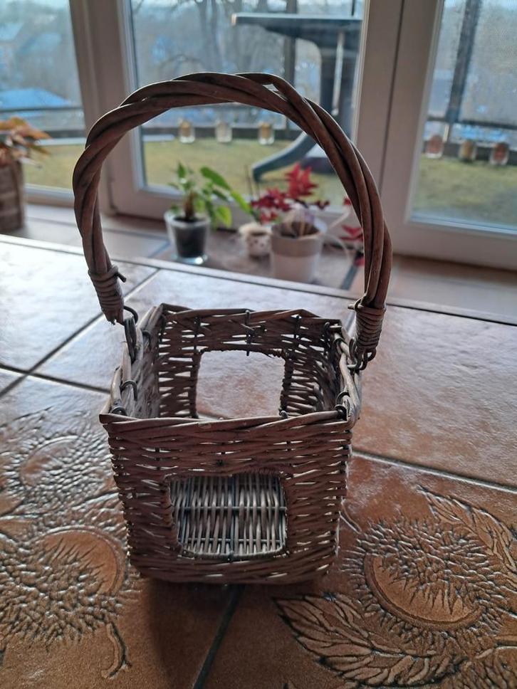 Petit Panier osier, Maison & Meubles, Accessoires pour la Maison | Bougeoirs & Bougies, Comme neuf, Bougie, Moins de 25 cm, Bois