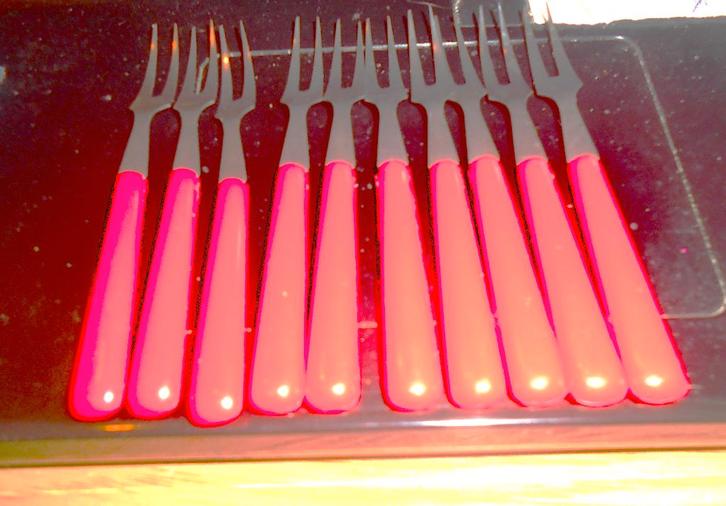 Ensemble de 10 mini fourchettes inox ( 10,5 cm), Maison & Meubles, Cuisine | Couverts, Neuf, Inox ou Chrome, Enlèvement ou Envoi