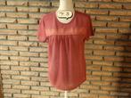 (182) - blouse femme t.S brune - gemo -, Bruin, Gemo, Ophalen of Verzenden, Zo goed als nieuw
