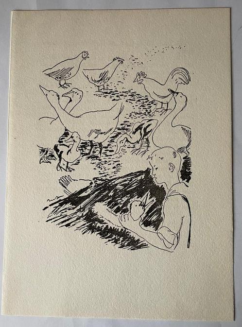 Maria Segers - 5 Hoogdrukken (typo) - 1954, Antiek en Kunst, Kunst | Litho's en Zeefdrukken, Ophalen of Verzenden