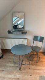 Vintage nachtkastje/ make up tafel/ stoel en bijzettafel, Ophalen, Gebruikt, Minder dan 45 cm, 55 tot 70 cm