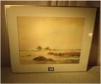 Mooi geschilderd Aquarel 'Het Duinenlandschap' - Wuyts, Verzenden