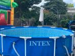 Zwembad Intex 366cm, Tuin en Terras, 300 cm of meer, 200 tot 400 cm, Rond, Gebruikt