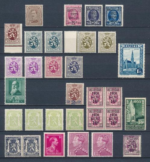 Mooi lot van oudere Belgische zegels postfris, Postzegels en Munten, Postzegels | Europa | België, Postfris, Orginele gom, Overig