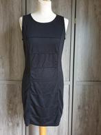 zwart recht stretch kleedje horizontale stiksels Nieuw, Taille 36 (S), Noir, Enlèvement ou Envoi, Neuf