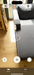 Canapé gris avec mesure exacte sur photo, Utilisé