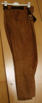 Prachtig broekpak in Daim van super kwaliteit - 42/44, Kleding | Dames, Jasjes, Kostuums en Pakken, Kostuum of Pak, Beige, Maat 42/44 (L)