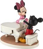 Disney - Mickey and Minnie aan de piano met muziek ., Ophalen of Verzenden, Mickey Mouse, Zo goed als nieuw, Beeldje of Figuurtje
