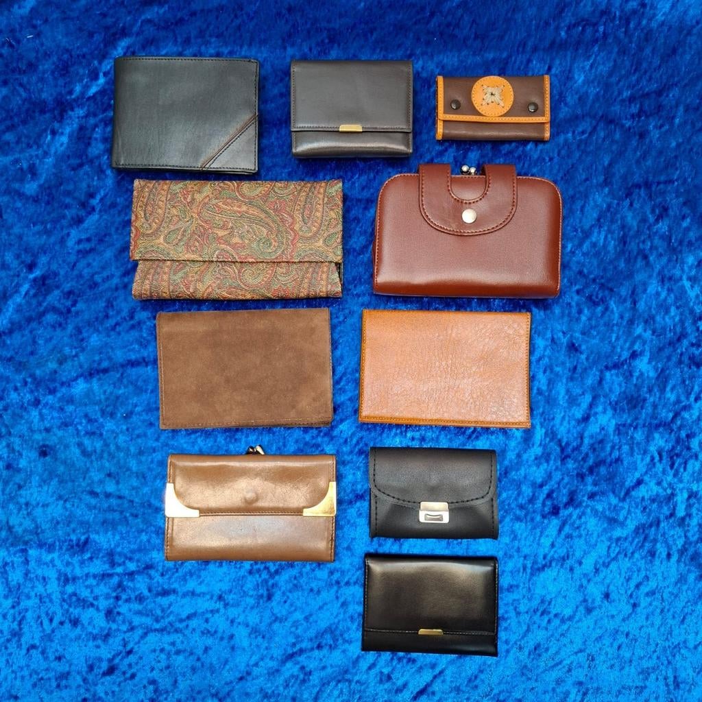 Lotje van 10 vintage portemonnees, Ophalen of Verzenden, Zo goed als nieuw