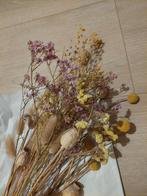 Boeketje droogbloemen - beige, roze, gele tinten, Ophalen, Zo goed als nieuw
