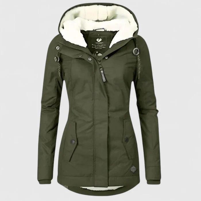 Splinternieuwe, waterdichte winterjas met capuchon (S of M), Vêtements | Femmes, Vestes | Hiver, Neuf, Taille 38/40 (M), Vert