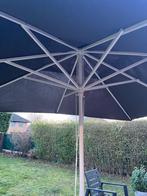 Tuinparasol + voet, Tuin en Terras, Parasols, Ophalen, Gebruikt, 3 tot 4 meter, Stokparasol