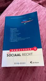 Willy van Eeckhoutte - Bamacodex 4 - Sociaal recht 2019-2020, Boeken, Ophalen of Verzenden, Willy van Eeckhoutte