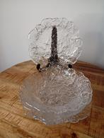 4 prachtige unieke frosted glas diepe borden-Pukeberg Sweden, Huis en Inrichting, Keuken | Servies, Ophalen of Verzenden, Bord(en)
