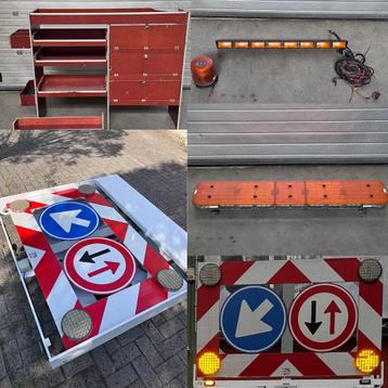 Signalisatiepakket + Inbouwkast uit bedrijfswagens beschikbaar voor biedingen