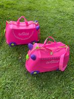 Trunki reiskoffer roze, Ophalen, Zo goed als nieuw, Hard kunststof, Wieltjes
