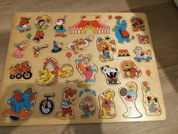 Grote houten puzzel, 25 stuks stuks, thema circus beschikbaar voor biedingen