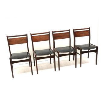 4x Vintage design stoelen eetkamerstoelen jaren '60 '70 beschikbaar voor biedingen