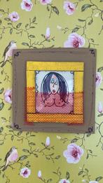 Dame met appelsiennet, Antiek en Kunst, Kunst | Tekeningen en Fotografie, Ophalen