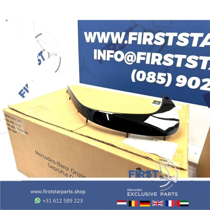 W176 FACELIFT A45 AMG VOORBUMPER AERO SPLITTER LINKS of RECH, Auto-onderdelen, Carrosserie, Achterklep, Mercedes-Benz, Voor, Gebruikt