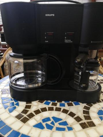 Combiné perko espresso cappuccino Krups, Electroménager, Enlèvement, Utilisé, Combiné