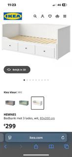 IKEA Bedbank met 3 lades, Huis en Inrichting, Slaapkamer | Bedden, Ophalen, Gebruikt, Twijfelaar