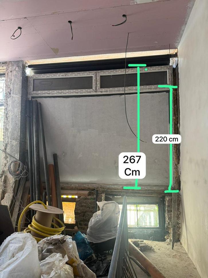 Châssis rectangulaire 330/267 ou 330/220 PVC gris anthracite, Doe-het-zelf en Bouw, Raamkozijnen en Schuifdeuren, Gebruikt, Raamkozijn